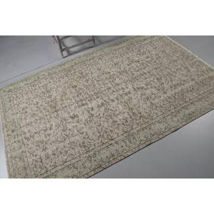 พรมวินเทจขนาด 4.8x7.8 ฟุต พรมตุรกี พรมขนสัตว์ลายสัตว์สีเขียว - Product Image 2