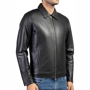 Chaqueta para hombre chaquetas para hombre Chaqueta de vuelo de cuero de alta calidad con diseño clásico y características Prendas de abrigo duraderas y elegantes - Product Image 5