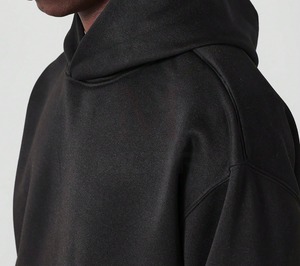 2024 recién llegados hombres diseño personalizado 100% algodón invierno pulóver Sudadera con capucha patrón sólido estampado con bolsillo liso teñido nuevo estilo - Product Image 3