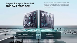 <span class=keywords><strong>Tablet</strong></span> Original Ulefone Armor <span class=keywords><strong>Pad</strong></span> <span class=keywords><strong>5</strong></span> Pro con Android 15, 12GB+512GB, Batería Grande de 24200mAh, <span class=keywords><strong>Tablet</strong></span> PC Resistente con 5G - Product Image 6