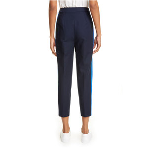 กางเกงเอวสูงสำหรับผู้หญิงกางเกงขากว้างพร้อมเข็มขัดกางเกงใส่ทำงานและลำลองหรูหรา - Product Image 4