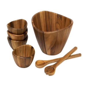 Top Selling Eco-Friendly Wooden Bowl Set for <b>Dinnerware</b> Serving Available at Wholesale Price for Exports Manufactured in India - Product Image 3