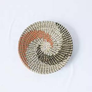 Fabriqué à la main haute vente écologique jonc de mer décoration murale ensemble Boho panier mur Art suspendu décor maison du Vietnam - Product Image 2