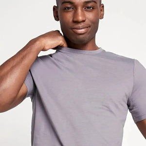 Best Quality 100% Cotton <b>Men's</b> Casual Flannel T-<b>Shirts</b> Knitted in Simple Style Plus Size Options with Solid Colors Wholesale - Product Image 5