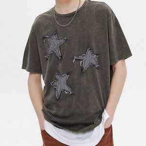 <b>Men</b> Street Wear Cotton T <b>Shirt</b> Custom 250 GSM Vintage Acid Wash T <b>Shirt</b> Heavy Weight Oversized Blank T <b>Shirts</b> For High Quality - Product Image 3