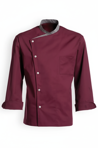 Manteau de chef de personnel d'entretien ménager unisexe de coton pour l'usage de l'hôtel - Product Image 2