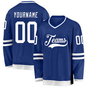 Jersey de hockey sobre hielo para hombre de tamaño adulto personalizado Jersey de hockey sublimado de equipo barato Ropa de hockey sobre hielo de alta calidad - Product Image 1