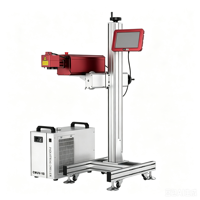 Marqueur laser volant en ligne pour CO2, pour boîtes de conserve, cartons, tuyaux en PEHD, sans consommables, impression de date d'expiration, haute précision DWG