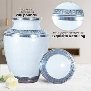 Aluminum Handcrafted Cremation Urn Adult Memorial Funeral Keepsake <b>for</b> Men Women Child and <b>Casket</b> <b>for</b> <b>Ashes</b> Adult Male - Product Image 2