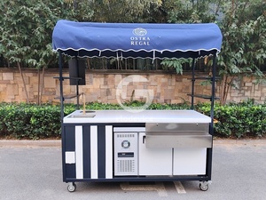 Chariot de vente de crème glacée mobile Etodevice, chariot alimentaire commercial extérieur personnalisé - Product Image 2