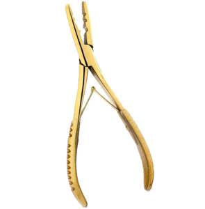 Pince professionnelle pour extensions de cheveux, design moderne, acier inoxydable de haute qualité, poignées en caoutchouc bleu, outils d'extension de cheveux - Product Image 6
