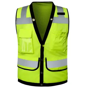 Professional Hot Sale 2022 Breathable Easy To Wash New Design Cheap Price Wholesale Working Safety Vest