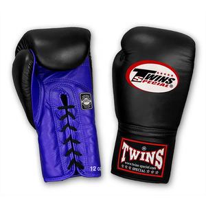Guantes de Boxeo Profesionales de Piel de Primera Calidad TWINS con Cordones, Logotipo Personalizado, Entrenamiento de MMA, Absorción de Humedad, Transpirables - Product Image 2