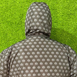 Sweat à capuche zippé 100% coton à motif uni imprimé personnalisé pour hommes sweats à capuche en molleton d'hiver surdimensionnés pour hommes méthode d'impression numérique - Product Image 5