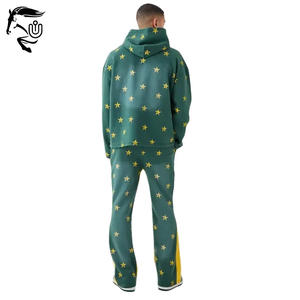 ชุดสเวตเตอร์แนวสตรีทของผู้ชายสำหรับฤดูหนาวเสื้อสวมหัวซักด้วยกรดซีดจางไซส์ใหญ่พิเศษ - Product Image 2