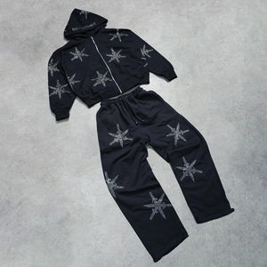 Offre Spéciale Survêtement strass personnalisé à vendre en ligne Survêtement strass décontracté à la mode pour hommes - Product Image 1