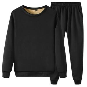 Tenue de sport à capuche pour homme Tenue de sport d'hiver en velours Pull à capuche zippé Pantalon confortable pour homme - Product Image 6