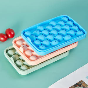 Bandeja de silicona para cubitos de hielo de 25 cavidades, congelación rápida, fácil desmolde, enfriador de cócteles de verano, uso en cocina - Product Image 1