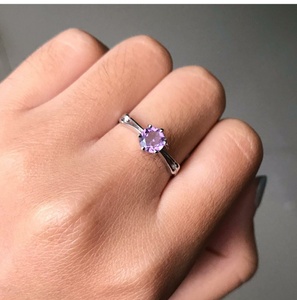 Handmade American Diamond <b>Emerald</b> Engagement <b>Rings</b> Amethyst 925Sterling <b>Silver</b> Woman <b>Ring</b> Indian Gemstone Stone Fine Jewelry Lot - Product Image 2