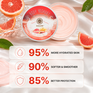 Yaourt corporel au pamplemousse OEM ODM Marque privée Vegan Lotion hydratante pour adultes Fabricant de cosmétiques Vente en gros Soins de la peau en vrac UE - Product Image 2