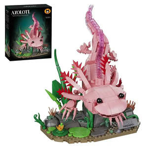 Modelo de Axolotl Educativo de Lego Mog, Juguete de Construcción de Plástico ABS para Niños de 5 a 7 Años, Empaquetado en Caja de Cartón - Product Image 1
