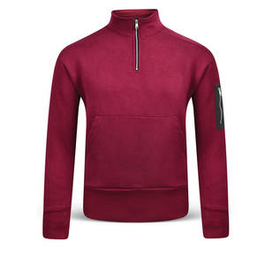 Sweat-shirt à manches longues et col zippé pour homme 1/4 Zip Fleece for Winter Season - Product Image 1