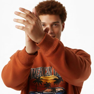 เสื้อสเวตเชิ้ตผู้ชายพรีเมียม ผ้าฝ้ายฟลีซ 100% เนื้อผ้าแห้งเร็ว น้ำหนักเบา เหมาะสำหรับกีฬากลางแจ้งในฤดูหนาว แฟชั่นทันสมัย - Product Image 4