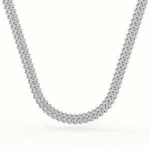 Exquisite 12mm <b>VVS</b> Clarity Lab Grown <b>Diamond</b> with 10K Gold Cuban Link <b>Chain</b> Hip Hop Jewelry From India - Product Image 1