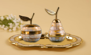 Meilleures ventes Plateau de service en laiton avec poignées faciles à saisir pour cuisine, salle à manger et présentoir disponible à bas prix - Product Image 6