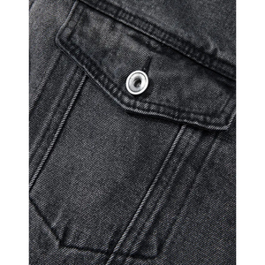 Ropa de diseñador de alta calidad, pantalones vaqueros y chaqueta para hombre, chaqueta vaquera personalizada desgastada de manga larga con botones de gran tamaño para hombre - Product Image 4