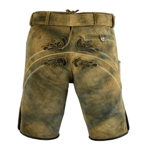 HOMMES BAVAROIS TRACHTEN ANTIK LEDERHOSEN HERREN KURZ LEDERHOSE OKTOBERFEST - Product Image 4