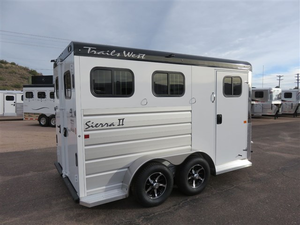 Best Price Livestock Float Trails West Sierra 2 Horse BP Warmblood Float Horse <b>Trailer</b> & Carrier for Motorhome Europe Standard - Product Image 5