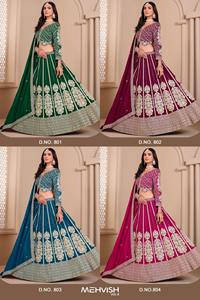 Lehenga choli ผ้าที่ดีที่สุดในอินเดีย dupatta และเสื้อปักลายเสื้อ - Product Image 5