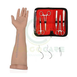 Kit de sutura de práctica de acero inoxidable de calidad superior, potencia Manual de estilo único, venta al por mayor para entrenamiento de estudiantes médicos veterinarios - Product Image 4