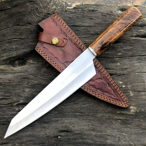 2025 nuevo cuchillo de cocina de Chef de hoja de acero inoxidable hecho a mano personalizado cuchillo Santoku forjado a mano con Funda de cuero puro - Product Image 2