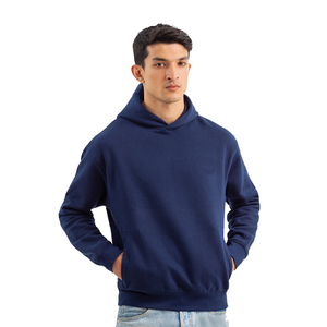 Sudadera con Capucha de Felpa de Algodón de 340 GSM Directo de Fábrica para Hombre, Logotipo de Marca Personalizado, Color Sólido, Diseño Básico Extra Grande, Invierno, Letra - Product Image 1