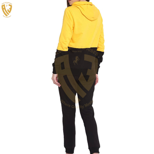 Pakistan fabricant survêtement pour femmes nouvelle dernière conception femmes survêtement 100% coton couleur unie femmes survêtement - Product Image 3