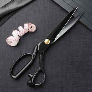 Ciseaux de tailleur professionnels 6-10 pouces ciseaux de tissu de couture robustes pour la coupe du cuir cisailles pointues industrielles personnalisées - Product Image 4