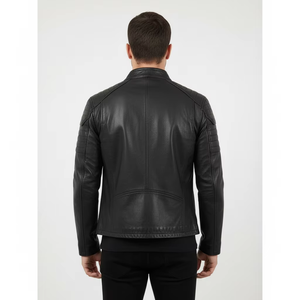 Veste en cuir pour homme Streetwear personnalisable Nouvelle mode confortable Veste en cuir véritable - Product Image 2