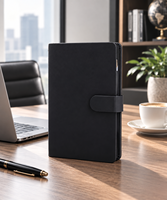 Carnet multifonctionnel avec notes autocollantes colorées, papier graphique, porte-cartes de visite, fermeture magnétique, journal, Regalo Corporativo