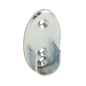 Zinc-plated oval side support, 16 mm. - Product Image 1