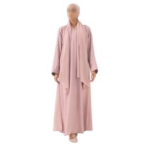 Abaya marron foncé pour femmes, vêtements islamiques modestes, robe kaftan de Dubaï, style du Moyen-Orient, robe musulmane hijab, manches longues, jalabiya - Product Image 5