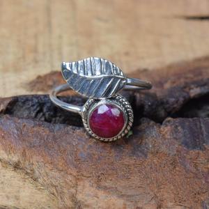 Tendance 925 argent Sterling rubis pierres précieuses bague bijoux à la main en argent Boho Style bague bijoux pour femmes cadeau pour les filles - Product Image 5