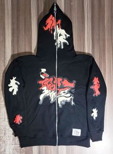 Vente en gros de spandex de haute qualité tissé sur le devant imprimé bouffant 3D pour femmes, sweat à capuche avec fermeture éclair pour femmes - Product Image 3