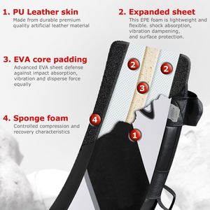 แผ่นรองแขนโค้งสำหรับต่อยมวย2ชิ้นเหมาะสำหรับเทควันโด, มวย, MMA, ฟิตเนส, มวยไทย, การฝึกต่อสู้ - Product Image 6