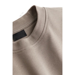 Nuevo diseño Sudadera de cuello redondo de gran tamaño 400gsm algodón de peso pesado gota hombro sudadera en blanco para hombres - Product Image 5