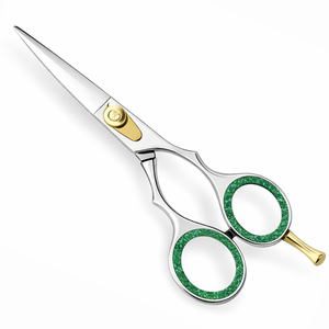 Tijeras de Peluquería Profesionales de 6.5 Pulgadas, Tijeras de Acero Inoxidable para Barbería, Borde Convexo, Herramienta de Corte para Salón, Diseño con Tornillo Dorado - Product Image 1