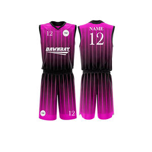 Ensemble de maillots de basket-ball personnalisés, maillot et short en polyester respirant à séchage rapide, vêtements de sport d'équipe pour hommes, femmes et jeunes - Product Image 4