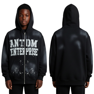 Fabricant de vêtements en gros, sweat-shirt pour enfant, coton lourd, logo personnalisé, sweat-shirt à capuche, impression sur écran, sweat-shirt pour enfants - Product Image 1