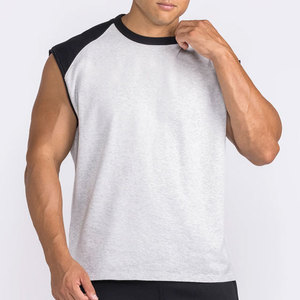 Camiseta Deportiva Personalizada con Diseño de Panel, Ropa Deportiva para Hombre, 100% Algodón, Camiseta de Yoga sin Mangas, Ropa Deportiva Lisa para Verano - Product Image 2